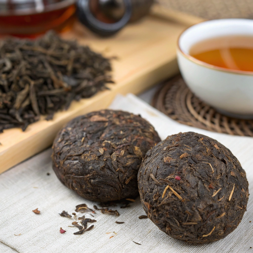 Pu-erh tea gyümölcsös és gyógynövényes kombinációi